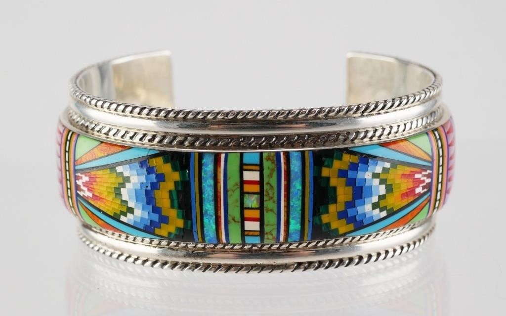 STERLING MICRO INLAY TURQUOISE