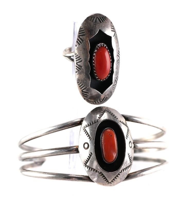 NATIVE AMERICAN STERLING CORAL