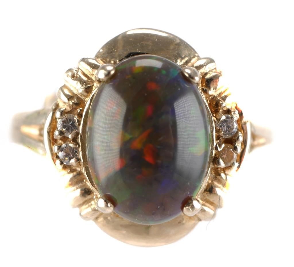 14K GOLD OPAL RING14k yellow gold 3647a5