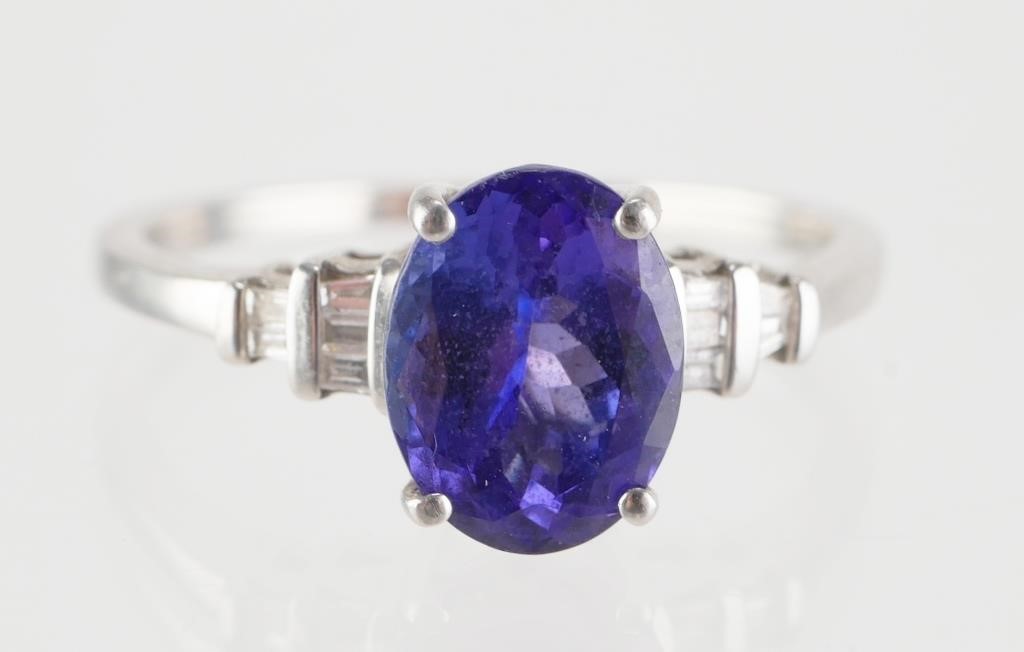 PLATINUM TANZANITE AND DIAMOND 3647b2