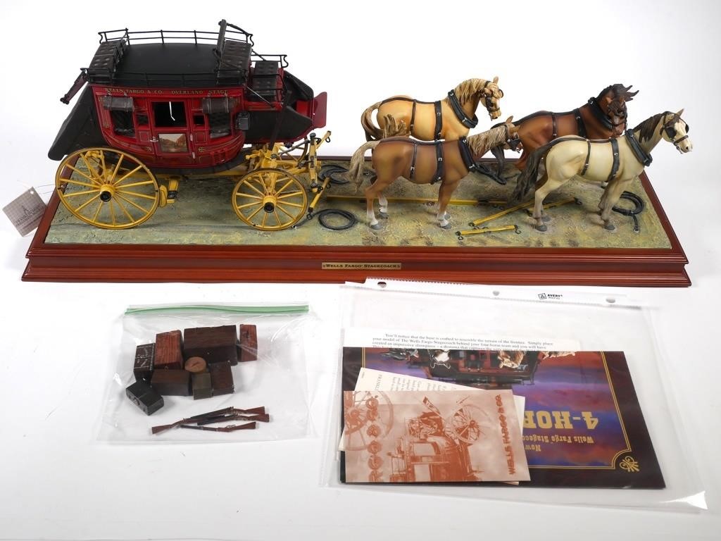 FRANKLIN MINT WELLS FARGO STAGECOACH 3647aa