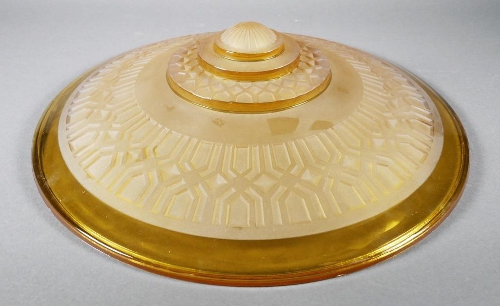 ART DECO GLASS FROSTED LAMP SHADE 3647bb