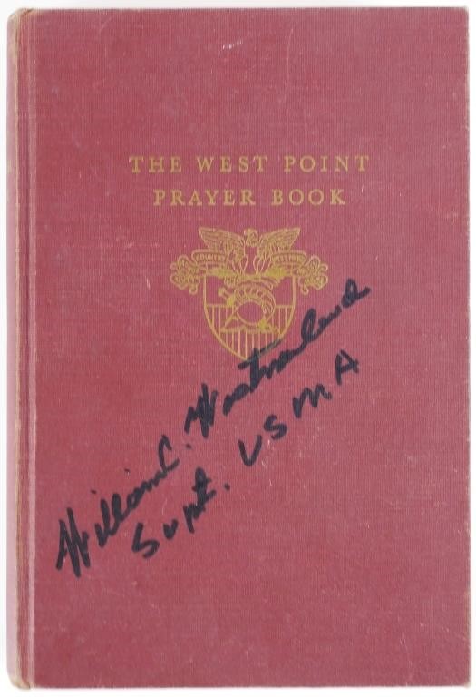 WEST POINT PRAYER BOOK SIGNED WILLIAM 36482c