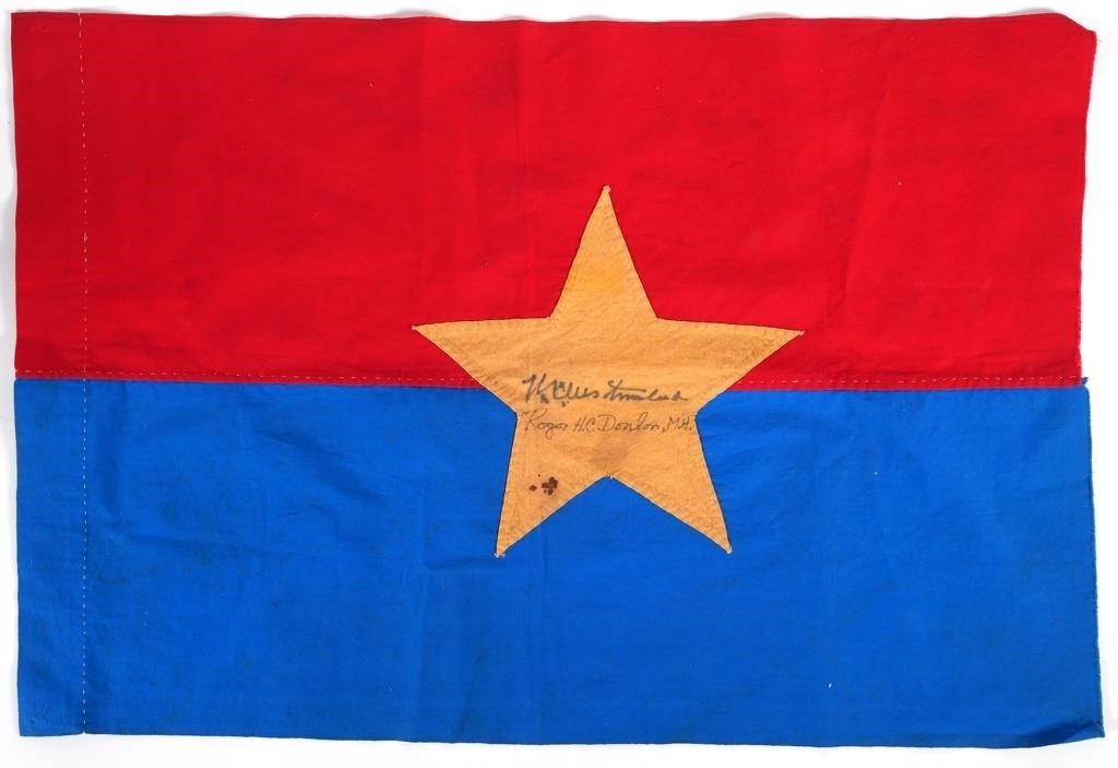 VIETNAM FLAG SIGNED WESTMORELAND & ROGER