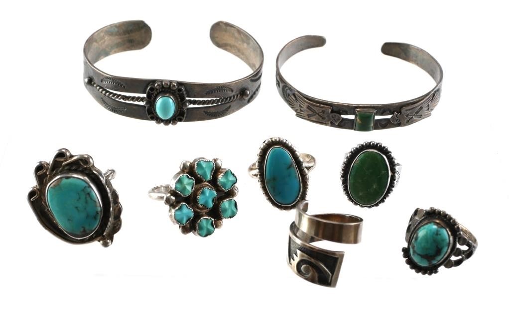 NATIVE AMERICAN STERLING TURQUOISE 364895