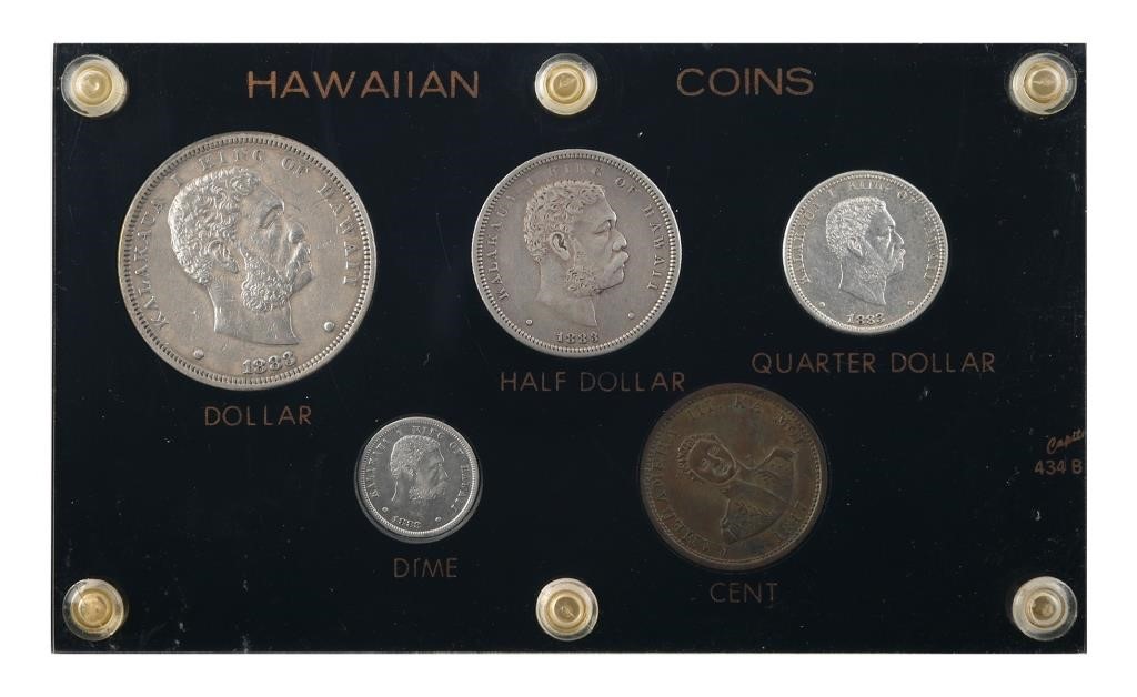 HAWAIIAN KINGDOM TYPE COIN SET