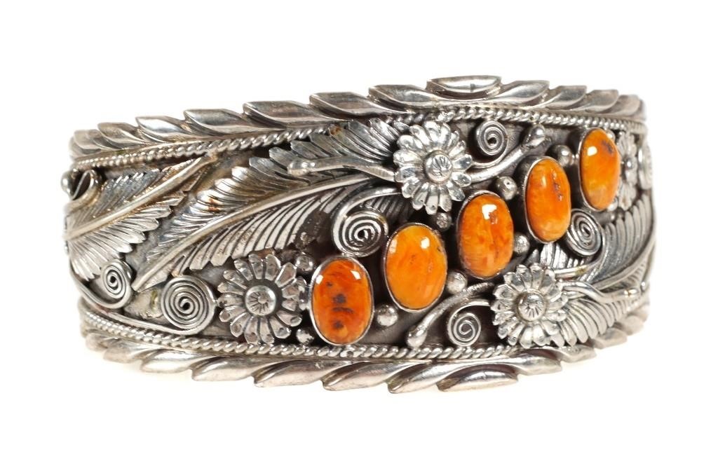 STERLING AND ORANGE SPINY OYSTER 3648e6