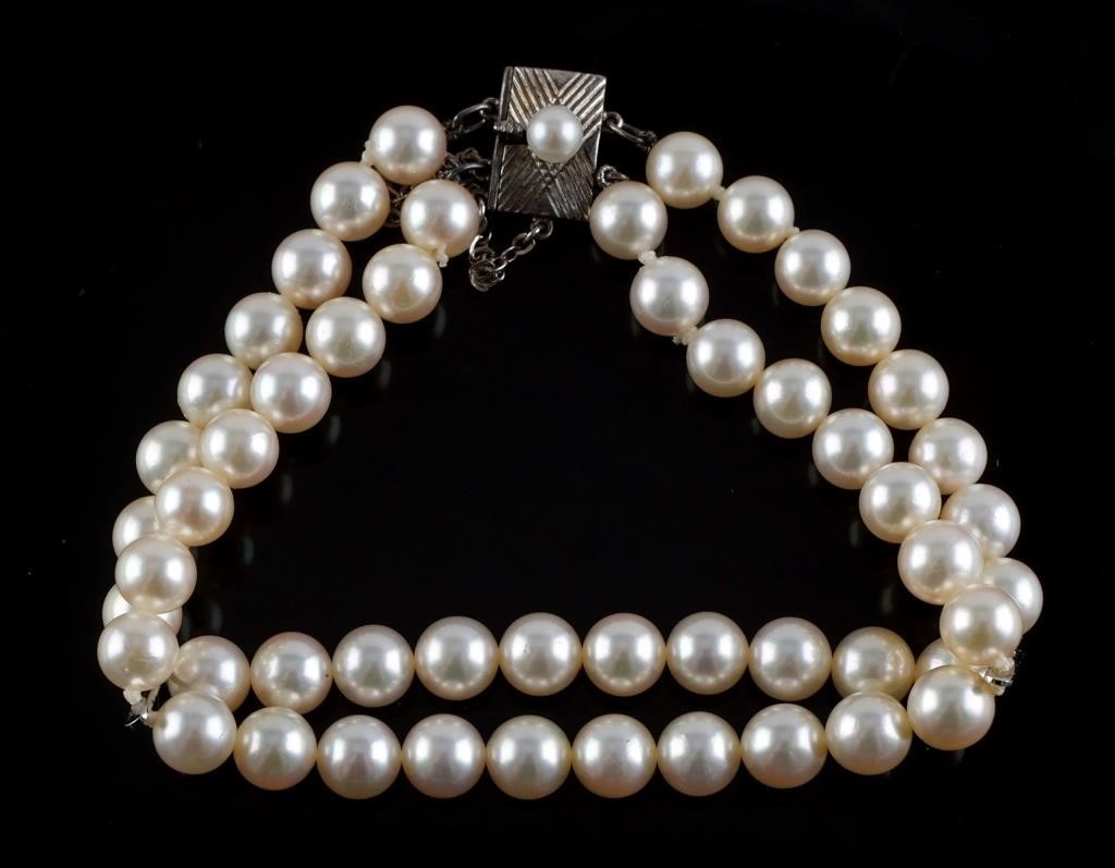 MIKIMOTO PEARL VTG DOUBLE STRAND 3648e0