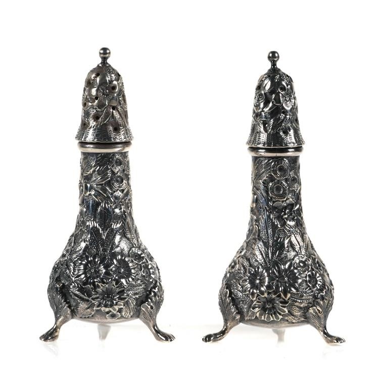 STERLING BALTIMORE REPOUSSE SALT & PEPPER