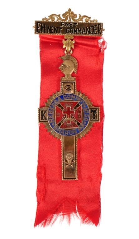 KNIGHTS TEMPLAR PEC MASONIC CROSS 3649d3