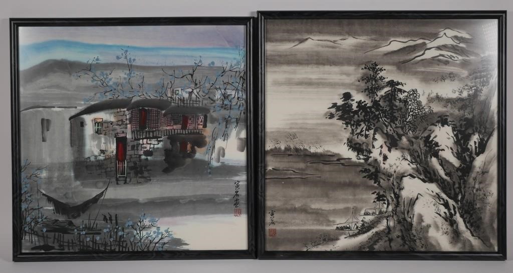  2 MODERN CHINESE PAINTINGS SIGNEDTwo 364a8e
