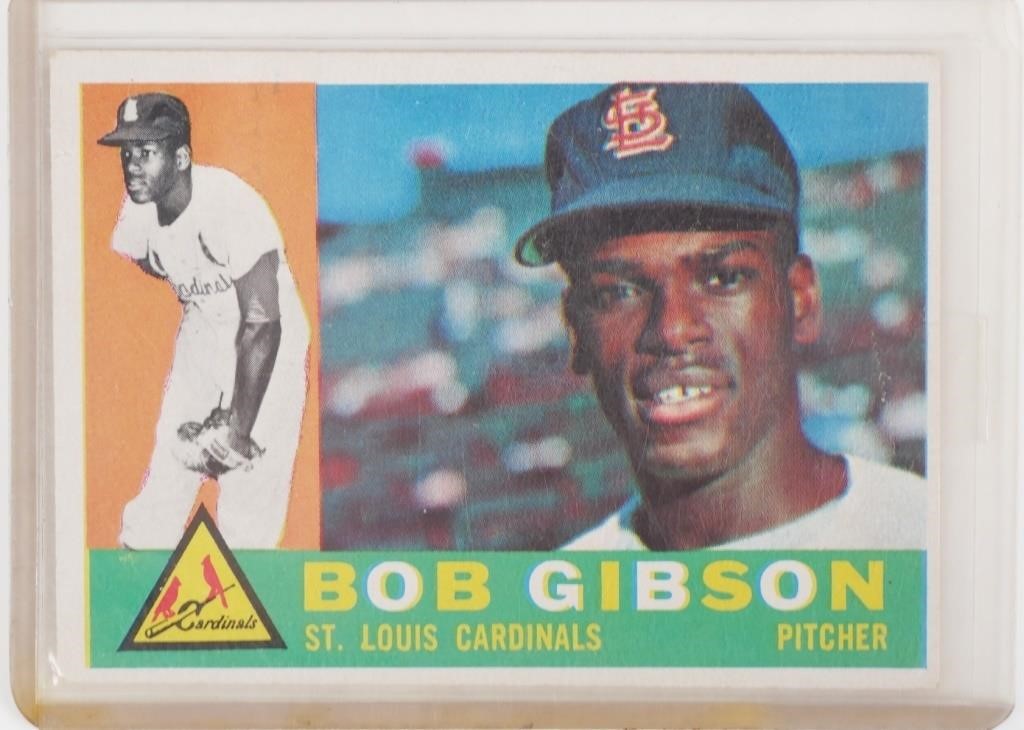 1960 TOPPS BOB GIBSON BASEBALL 364aa1