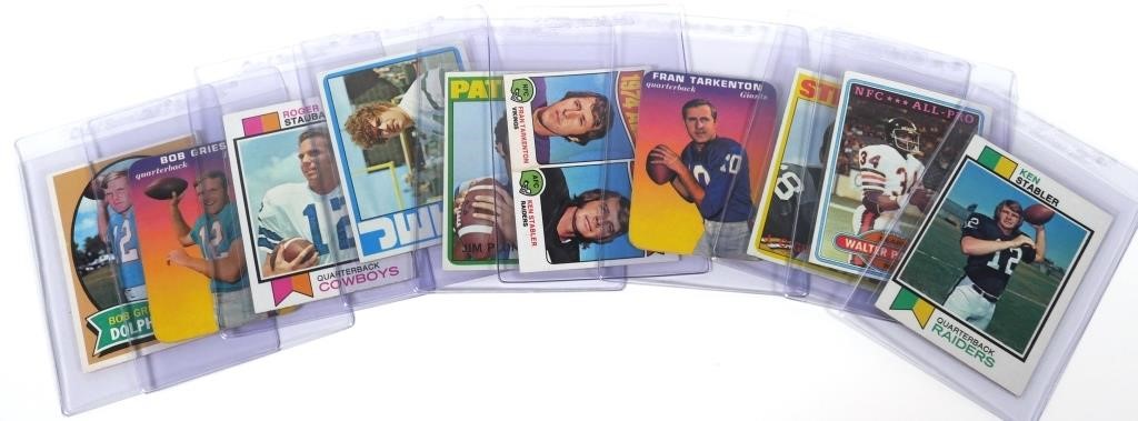 10 VINTAGE FOOTBALL CARDS PAYTON GRIESE