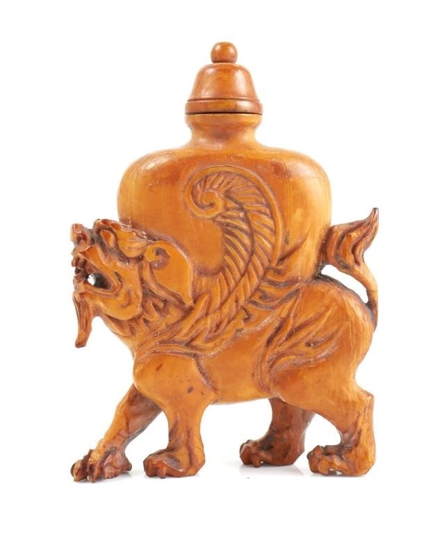 CHINESE FOO DOG LION SNUFF BOTTLEChinese