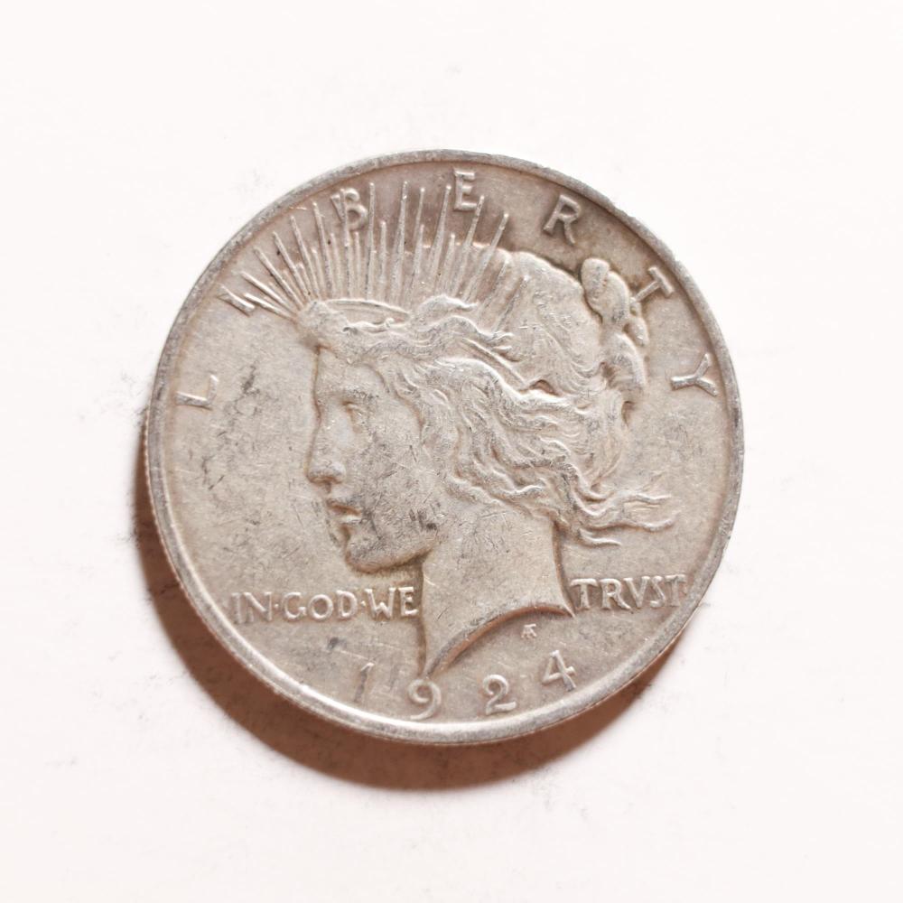 US PEACE DOLLAR 1924 PUS Peace