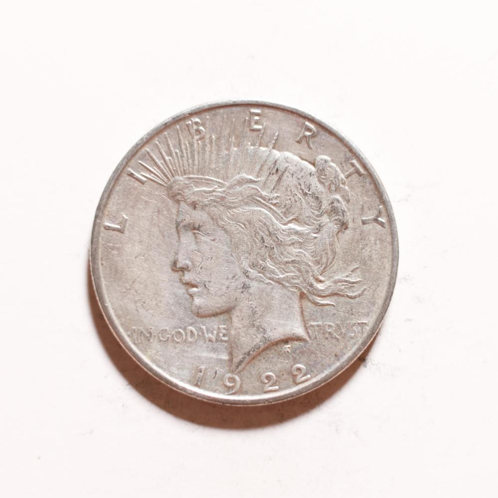 US PEACE DOLLAR 1922 DUS Peace