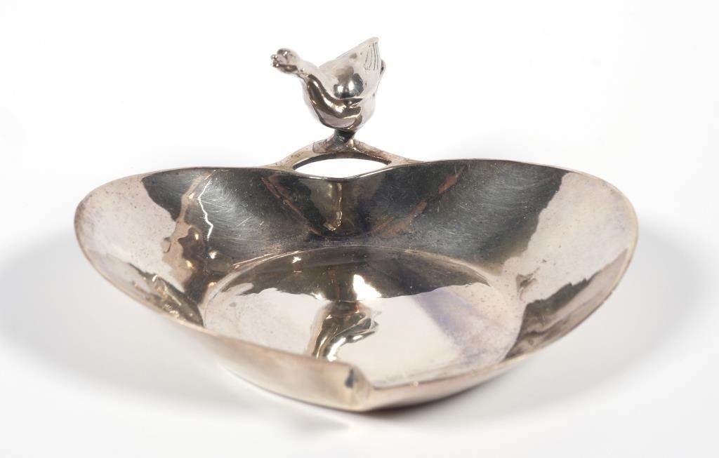 STERLING HEART CANDY DISH FIGURAL
