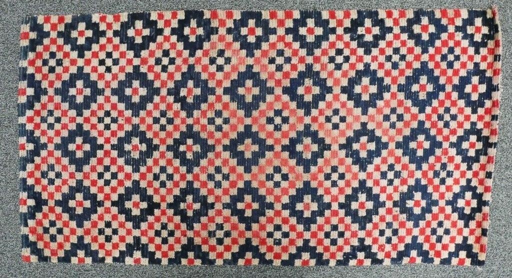 ANTIQUE TIBETAN GORKAH CHECKERBOARD