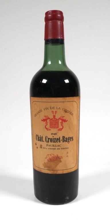 1949 CHAT CROIZET BAGES RED WINE