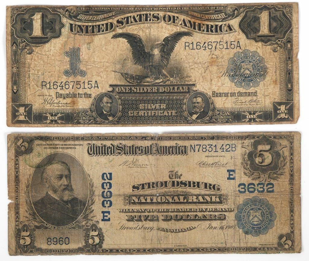 US PAPER CURRENCY NOTES SILVER