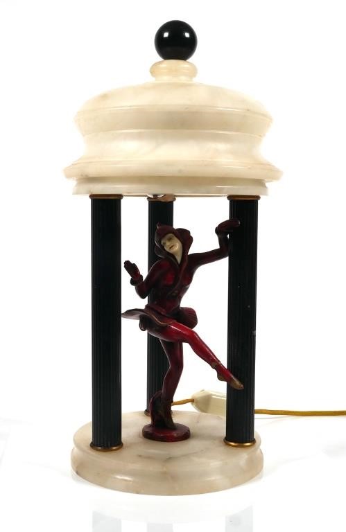 ART DECO PIXIE DANCER ALABASTER 364da8