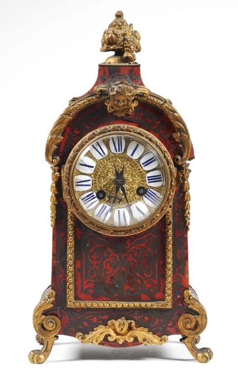 VINTAGE FRENCH BOULLE STYLE MANTLE CLOCKMantle