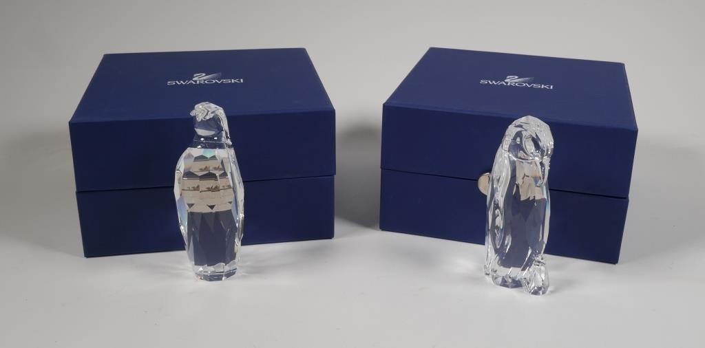 (2) SWAROVSKI CRYSTAL PENGUINSPair