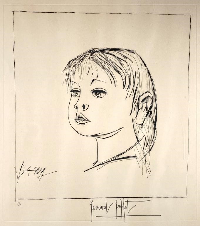 BERNARD BUFFET DANY ETCHING SIGNEDEtching 364ebc