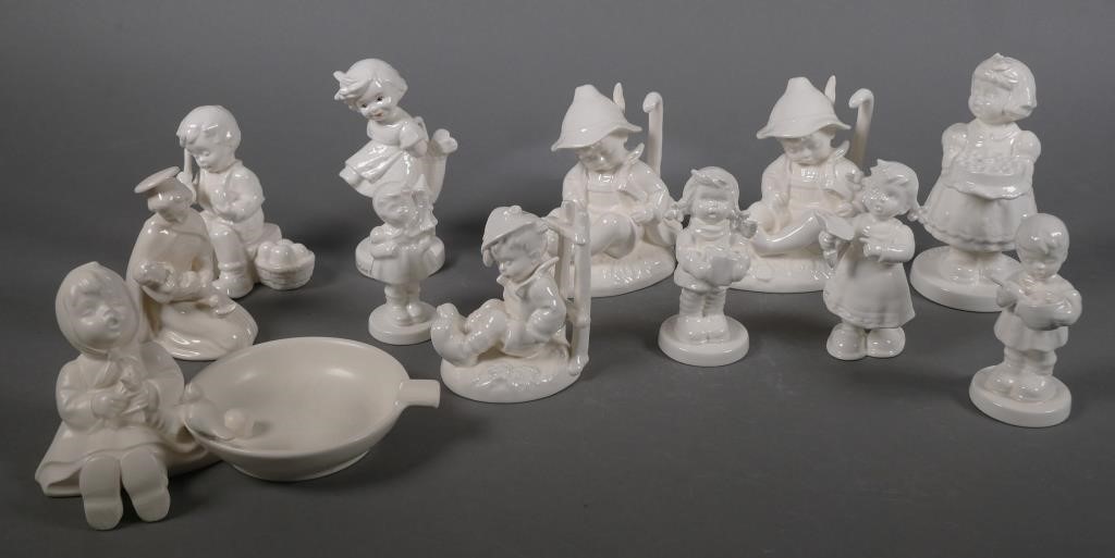 (12) WHITE HUMMEL FIGURINESCollection