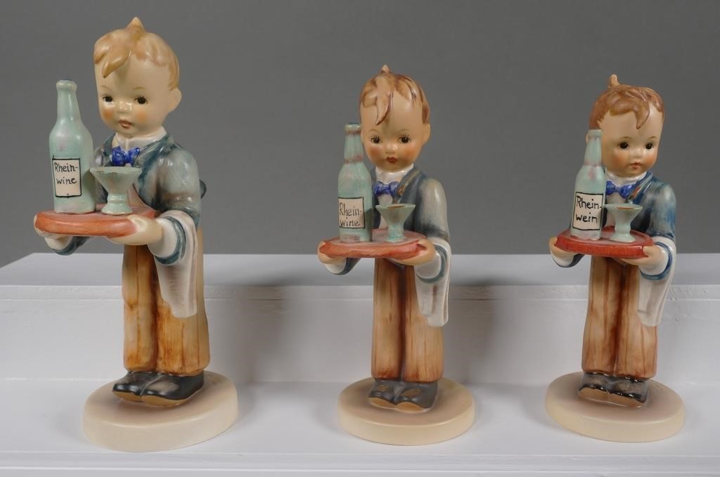  3 HUMMEL WAITER FIGURINESThree 364fd4