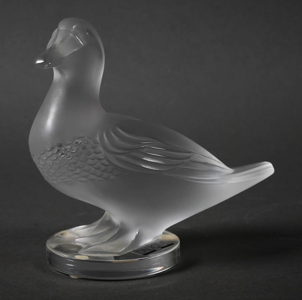 LALIQUE GIDEON CANARD CRYSTAL DUCKLalique 36508e