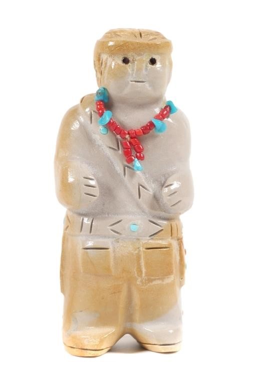 ZUNI FREDDIE LEEKYA STONE CARVING 3650a5