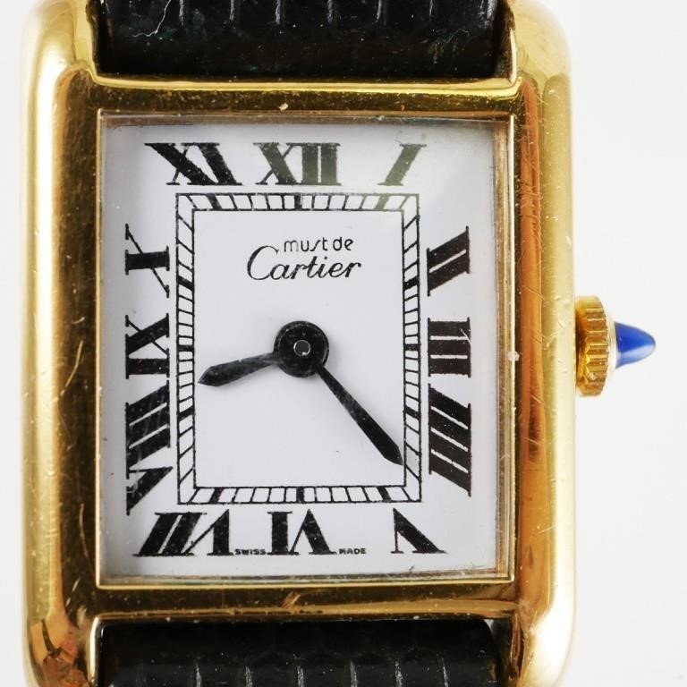 LADIES TANK CARTIER 18K GOLD PLATED 3650a8