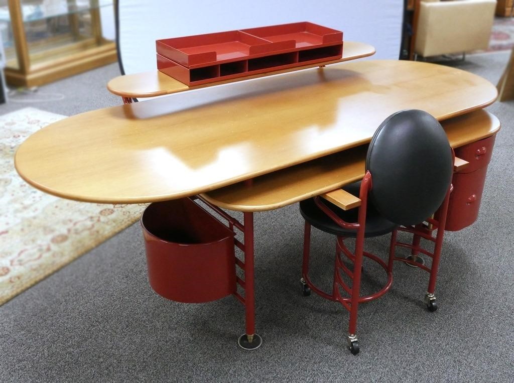 SC JOHNSON WAX DESK & CHAIR FRANK