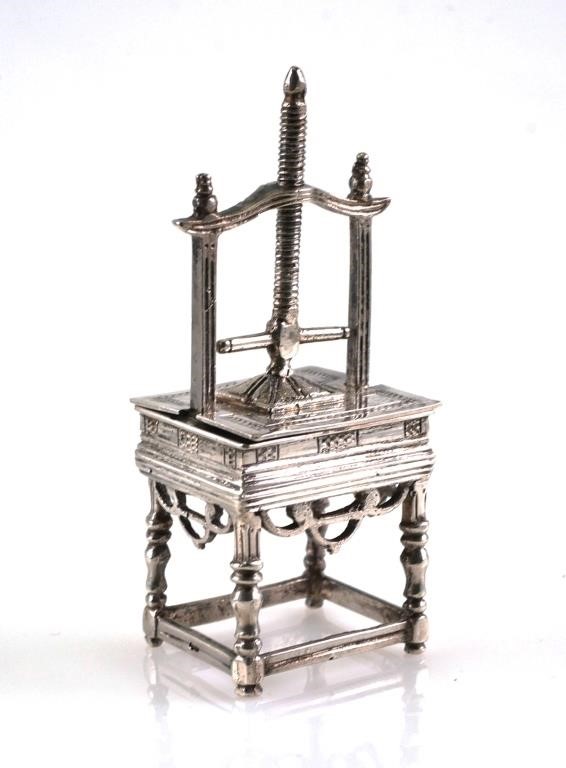 DUTCH SILVER MINIATURE MECHANICAL 36513e