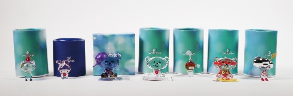  7 SWAROVSKI CRYSTAL FIGURINES 365186