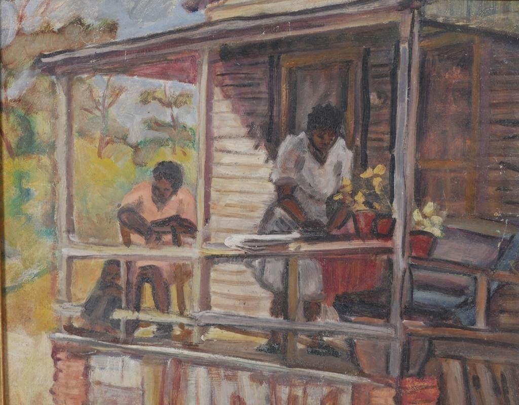 BLACK AMERICANA PAINTING, EARLY