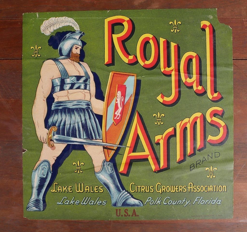 ROYAL ARMS FLORIDA CITRUS LABEL