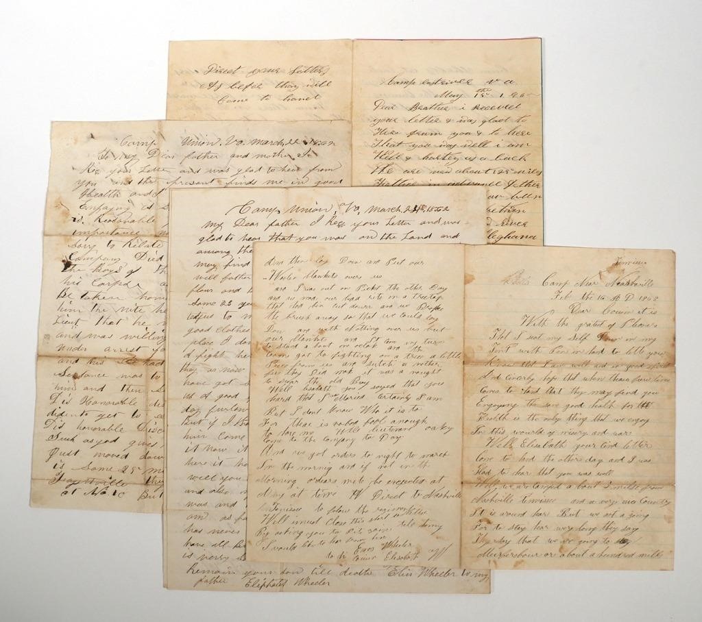 (8) CIVIL WAR SOLDIERS LETTERS, GOOD