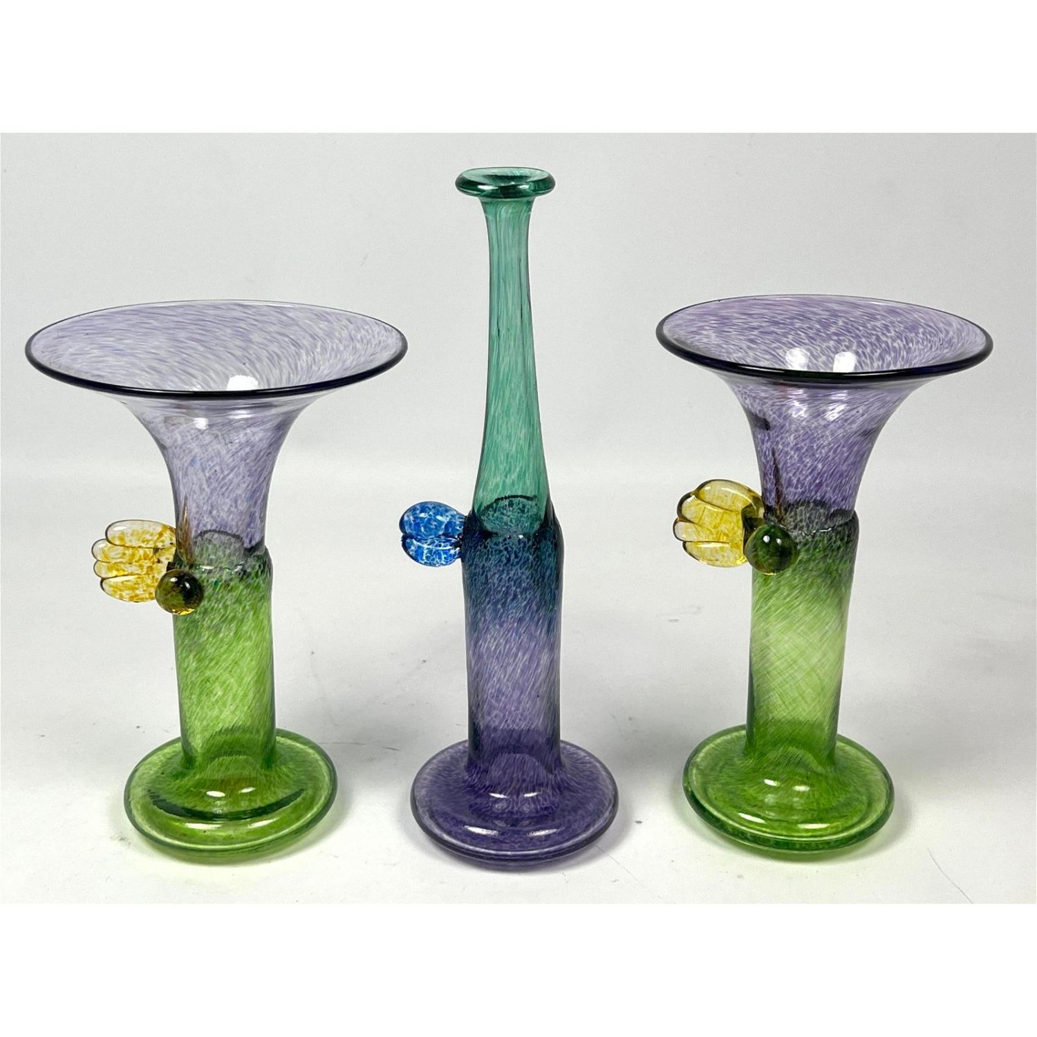 3pc KOSTA BODA Bottle Vases. BERTIL