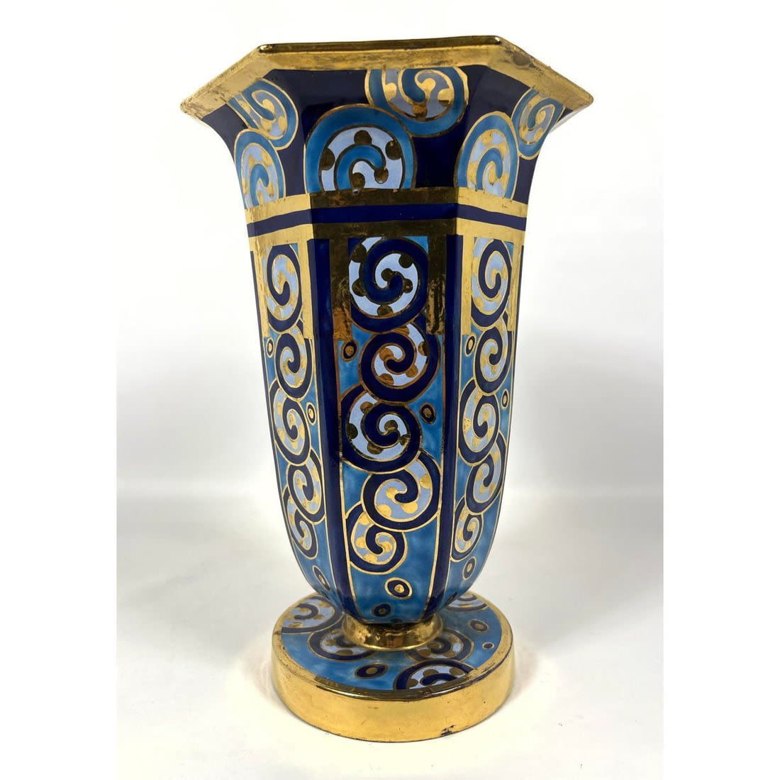 Ceramic Art Deco Vase with an interplay