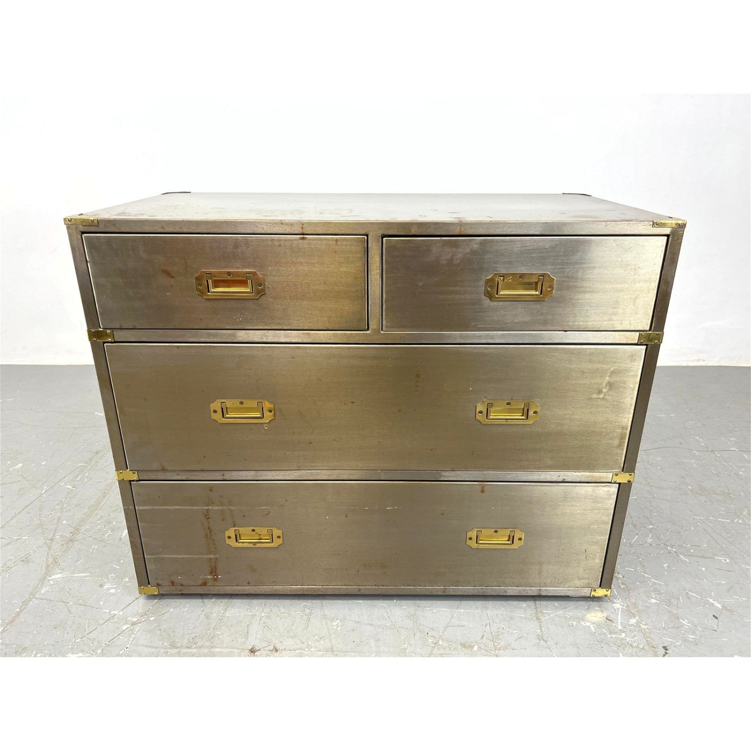 Steel Three Drawer Campaign style 362c4e