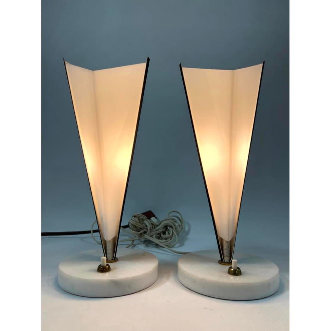 Pair small Boudoir Lamps. STYLUX