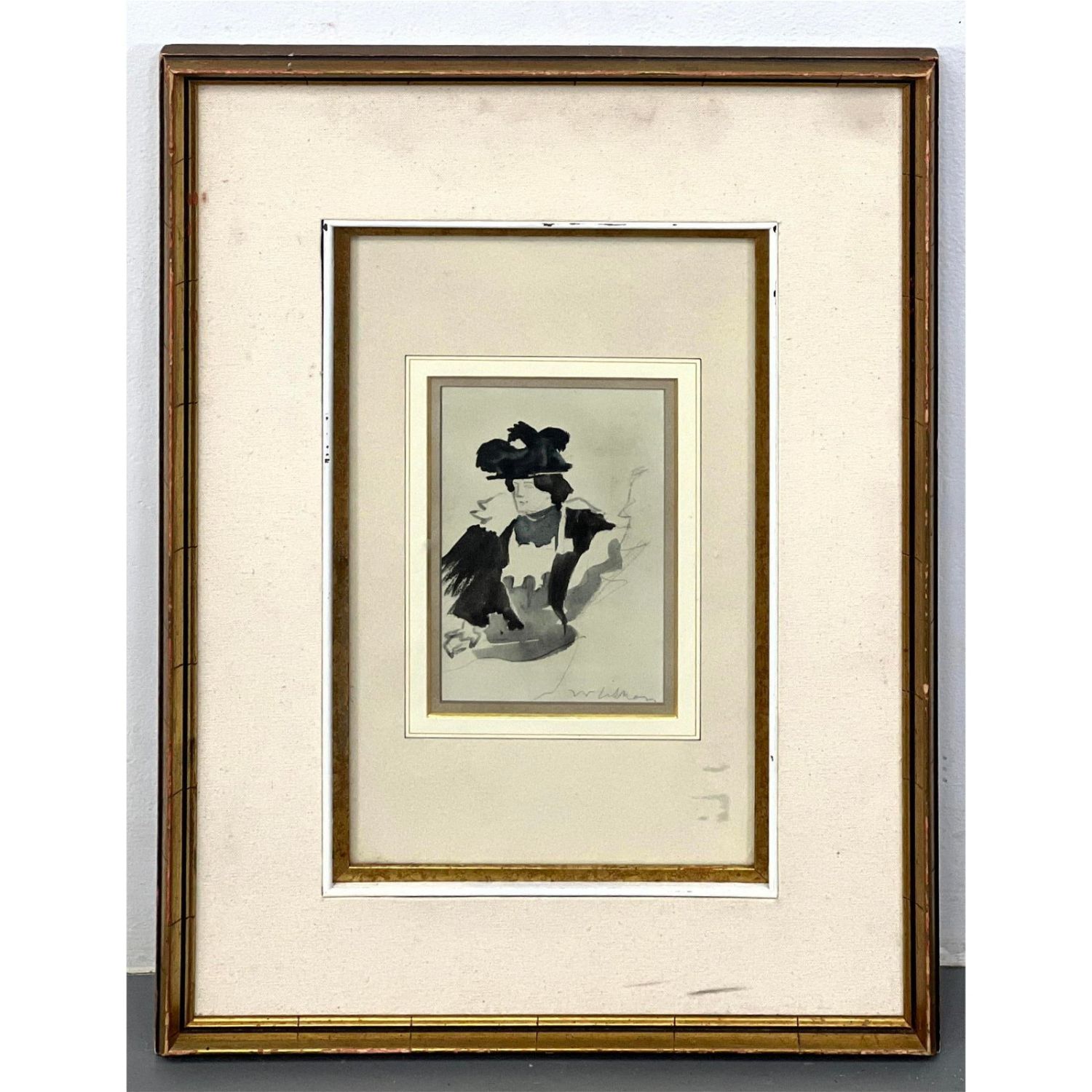 Signed Jacques Villon Pen and Ink