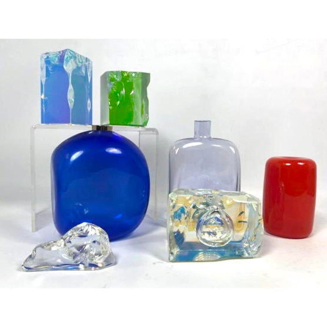 7pc Modernist Art Glass and Crystal