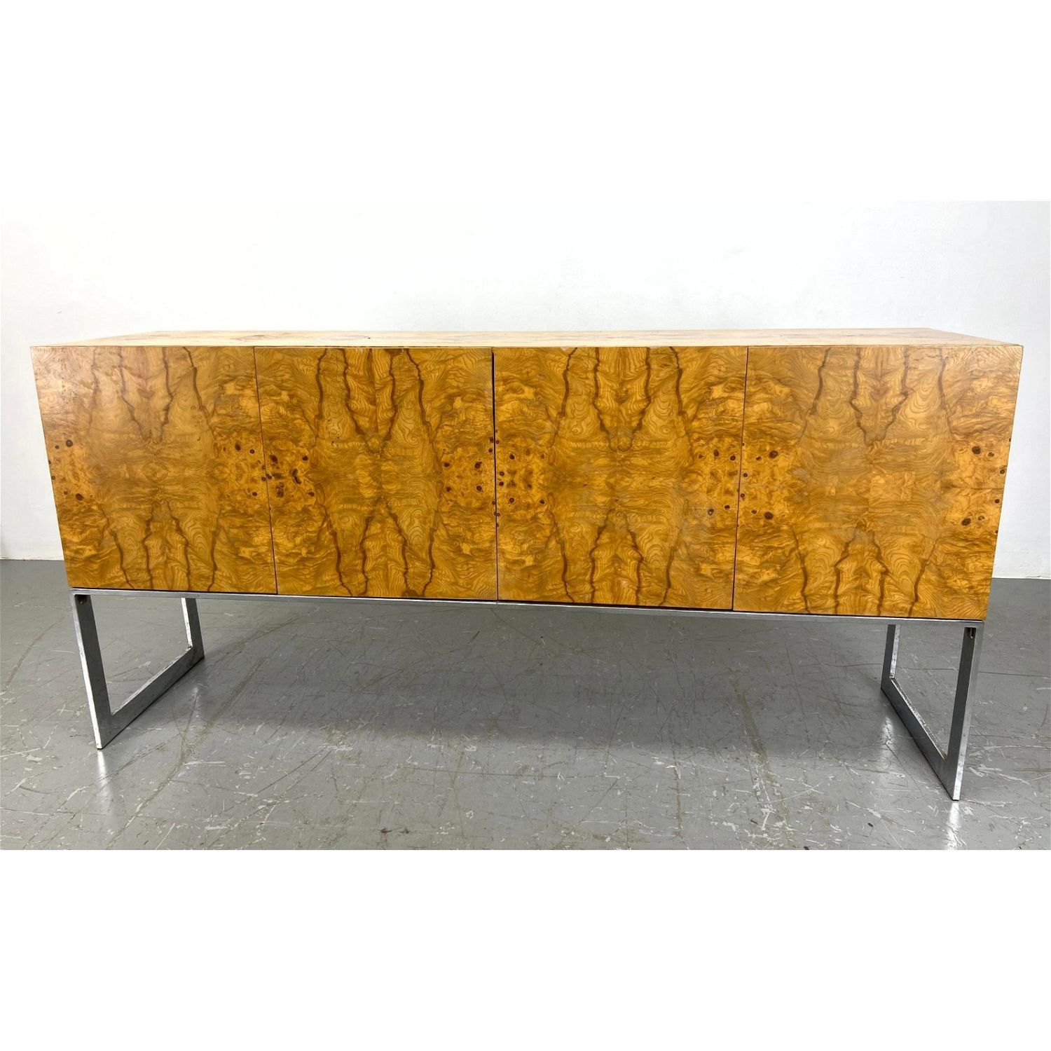 Milo Baughman Burl Wood Credenza 362cd6