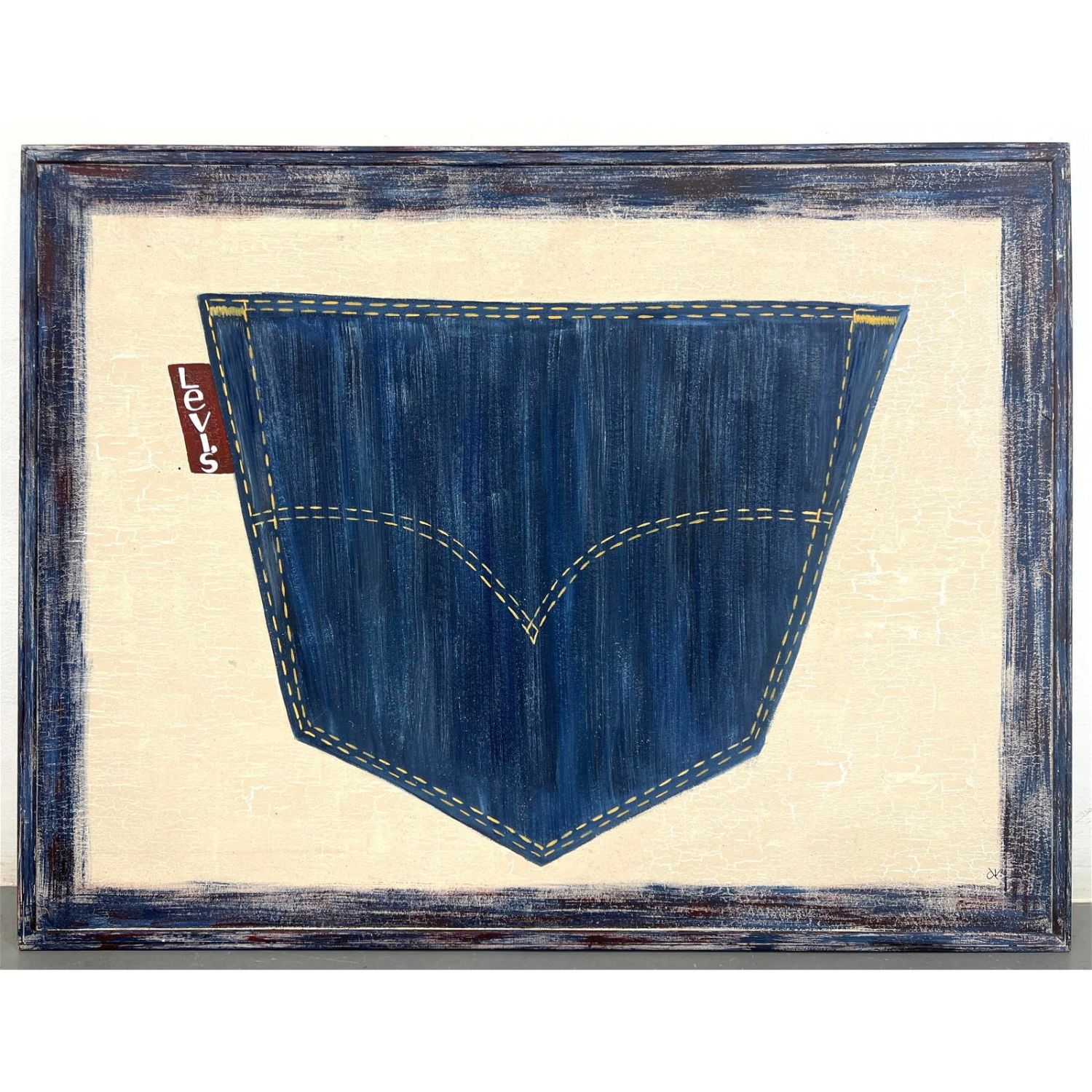 Vintage Levi s Jeans Acrylic Painting 362d3c