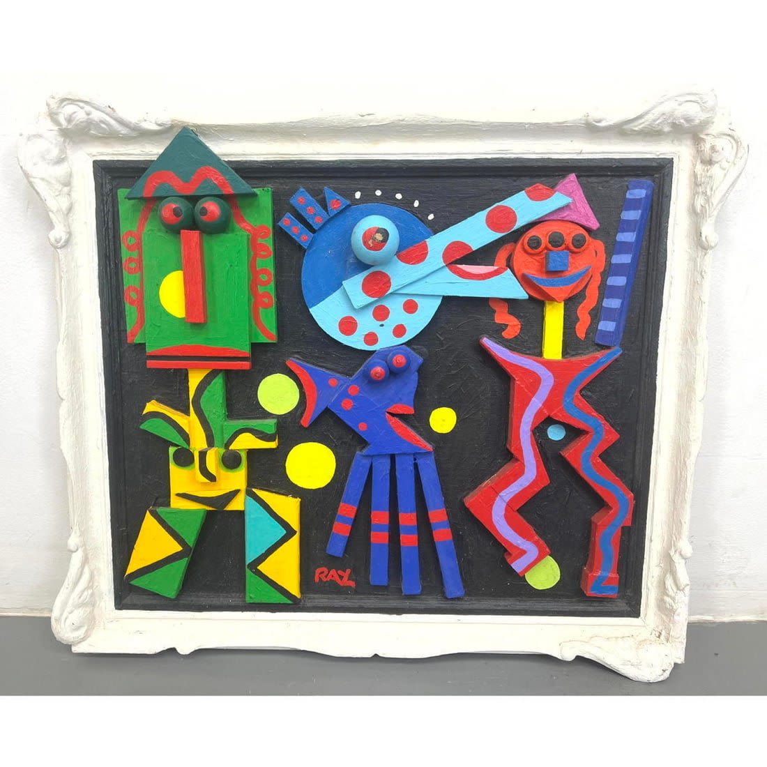 RAY Graphic Colored Figural Painting