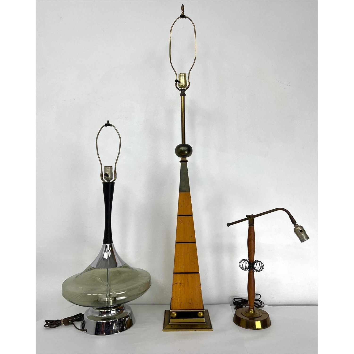 3pc Assorted Modern Lamp Lot Mixed 362d5b