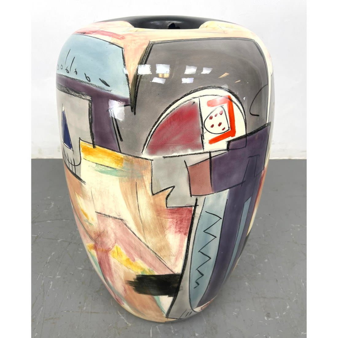 Tall Studio Art Pottery Vase Vessel  362d58